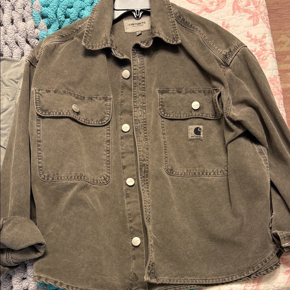 Carhartt Men's Khaki Shirt Jacket